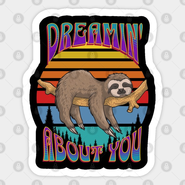 Sloth – Dreamin' About You Sticker by RockReflections